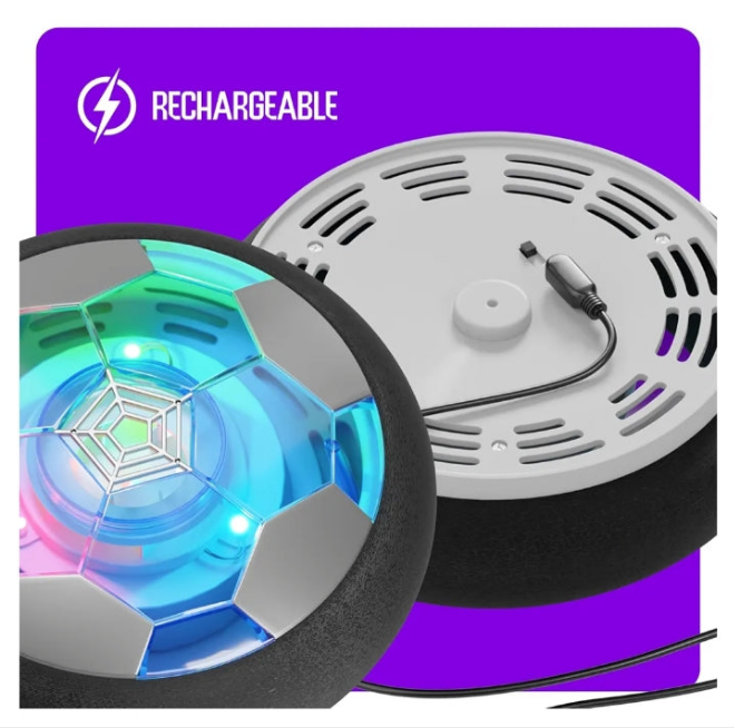 Hover Soccer Ball for Kids - Boy Birthday Gifts - Indoor Toy Games Gift for Boys Age 6, 7, 8, 9, 10, 11, 12 +Year Old - Light-Up Toys Game for Kid - 6+- Gifts for kids (Single)