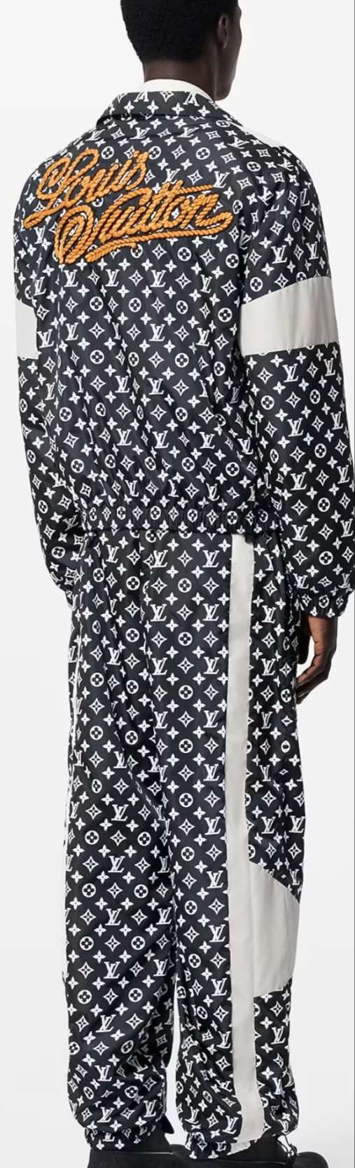 Louis Vuitton Monogram Printed Technical Track Pants And Monogram Printed Technical Track Top 2 piece outfit