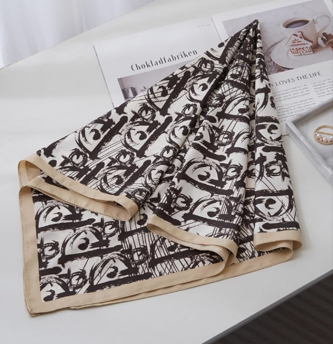 Silk Scarf 35” Head Scarf for Women Wraps Headscarf for Sleeping Square Hair Scarves Fashion Bandana Head scarf
