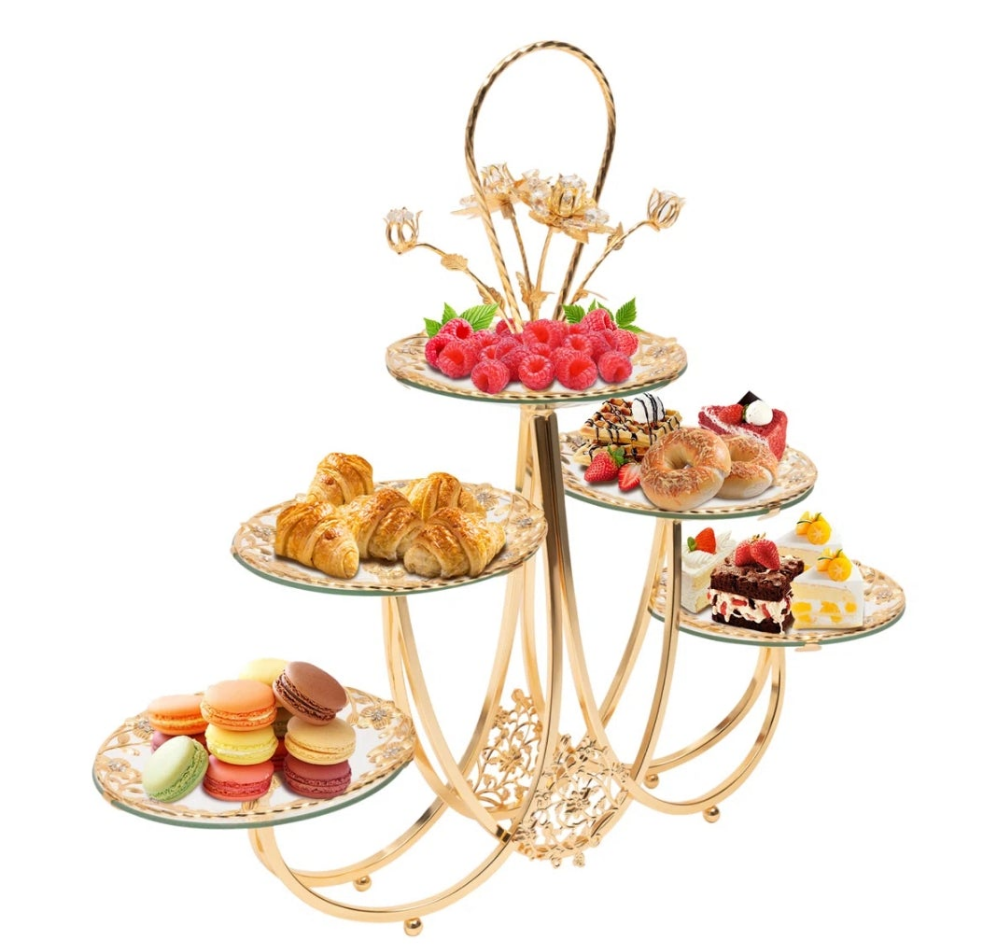 5 Plates Wedding Dessert Cupcake Stand
