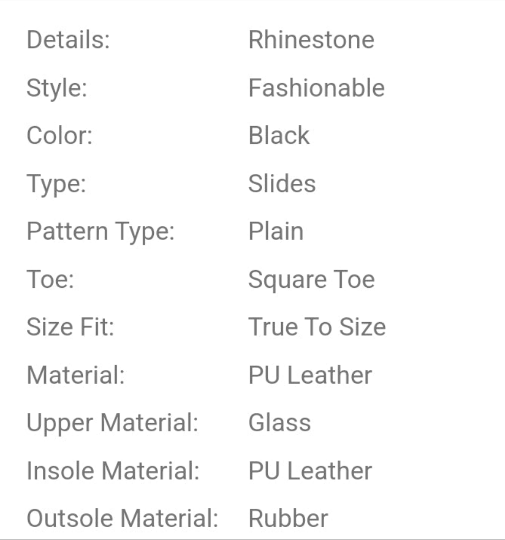 Fashionable & Elegant Rhinestone-Decor Square Toe Flat Sandals For Women