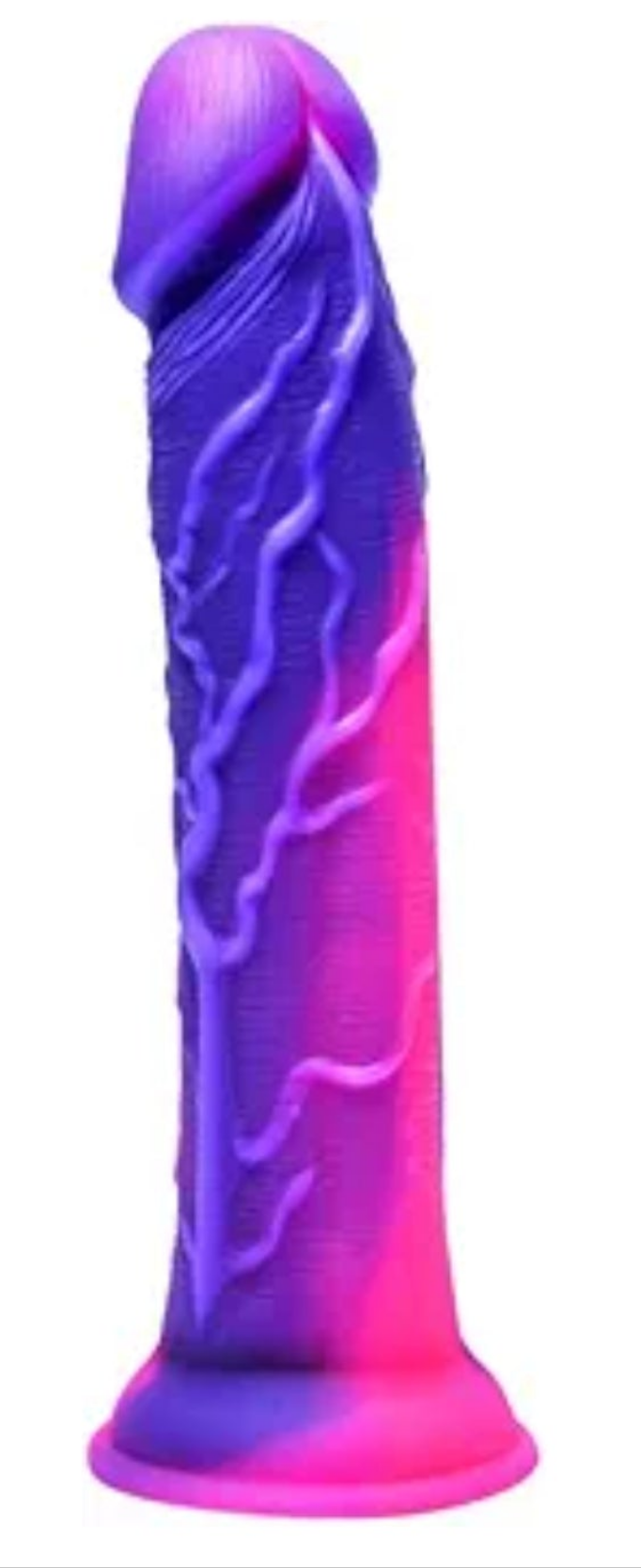 Silicone Realistic Soft Beginner Slim Dildo for Women Men Lesbians, Funny Small Cute Purple Pink Anal Dildo Strong Suction Cup, Lifelike Realistic G Spot Silicone Penis Adult Sex Toy for Gay