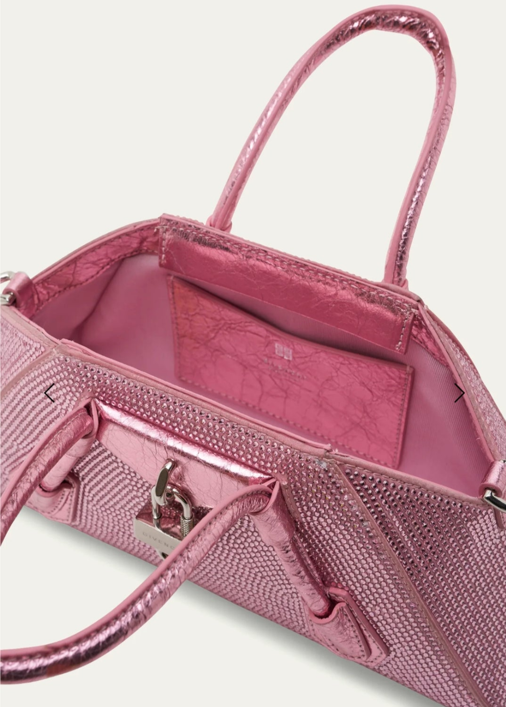 Givenchy
Antigona Stretch Mini Top Handle in Satin Strass