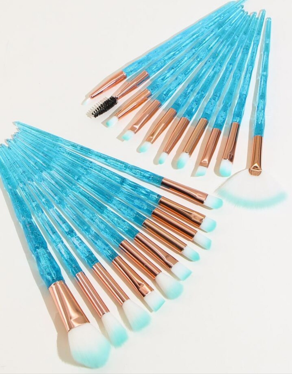 20pcs Crystal Eyelash Brush Eyeliner Brush Eye Brush Makeup Tools, Makeup Brush, Cosmetic Brush