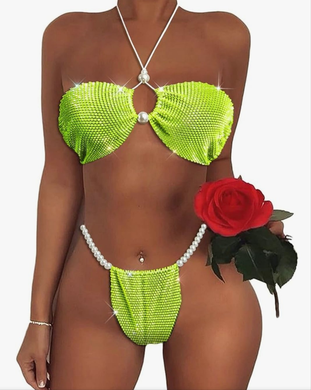 COCOMONEY BATHING SUIT one size s/m WITH FREE BAG AND GIFTS polyester 1 set 2 pieces