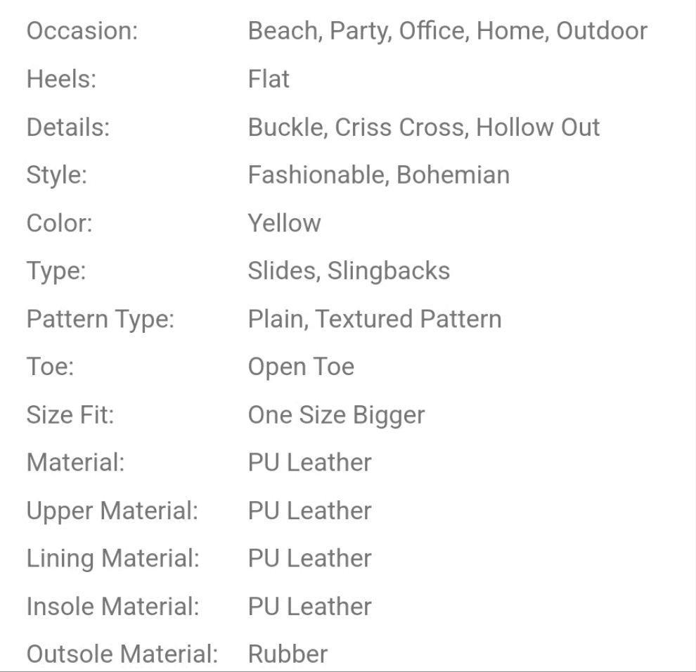 Slip-On Round Toe Flat Non-Slip Wear-Resistant Gold Stripe Hollow Open Toe Yellow Slippers, Matching Dresses, Skinny Pants, Casual Pants, Shorts, Skirts, Slip-On Women's Slippers For Spring, Summer, Autumn