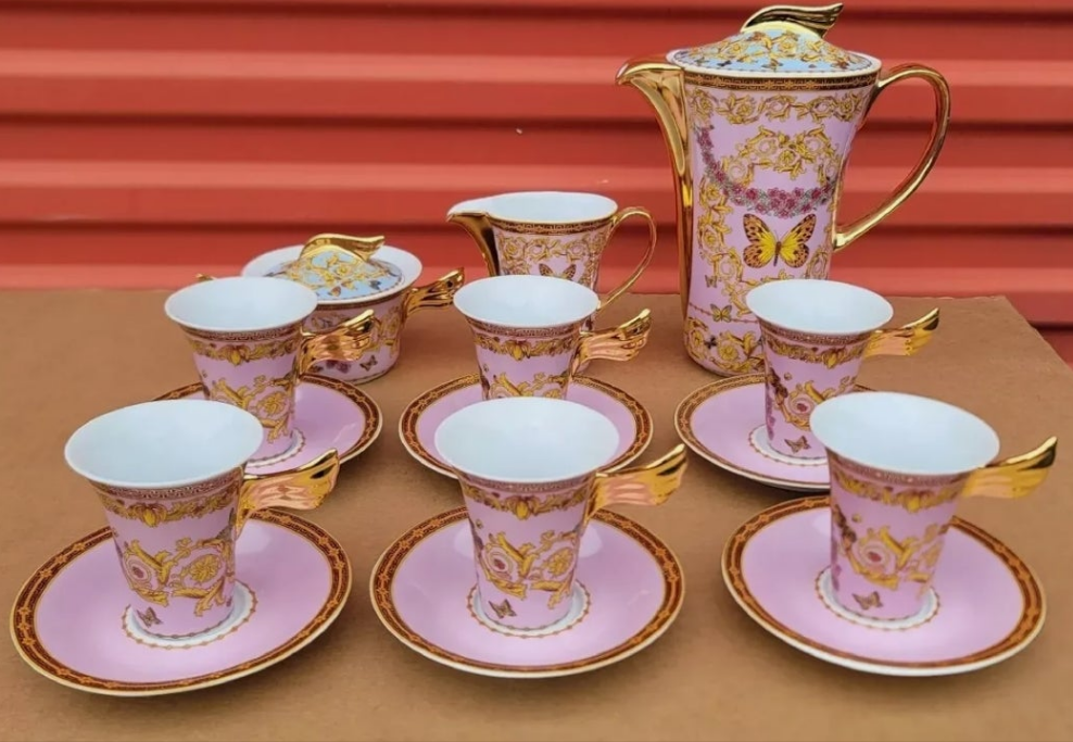 Le Jardin de Versace Rutherford Butterfly Garden Coffee Set 15 PIECES