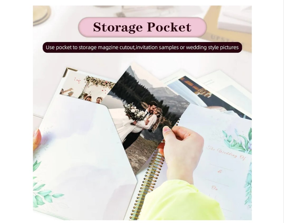Wedding Planner for Bride: Wedding Planning Book and Organizer for Newly Engaged Couples 176 Pages Bridal Wedding Organizer Notebook with Sticker Checklists & Calendars for Bride To Be