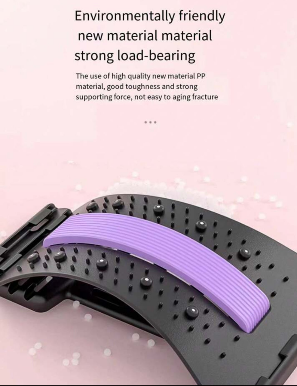 One Lumbar Spine Relaxation Stretcher Massager, Neck & Back Support Stretcher, Top Waist Stretching Tool For Exercise And Fitness material abs