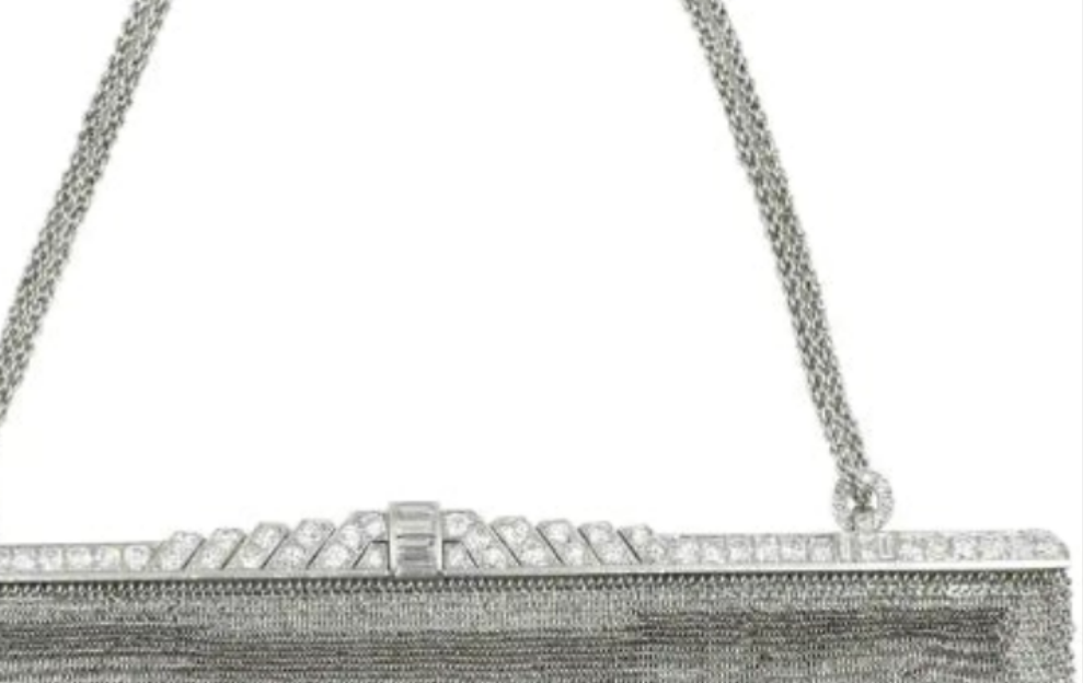 Platinum and Diamond Evening Purse 334 grams of platinum