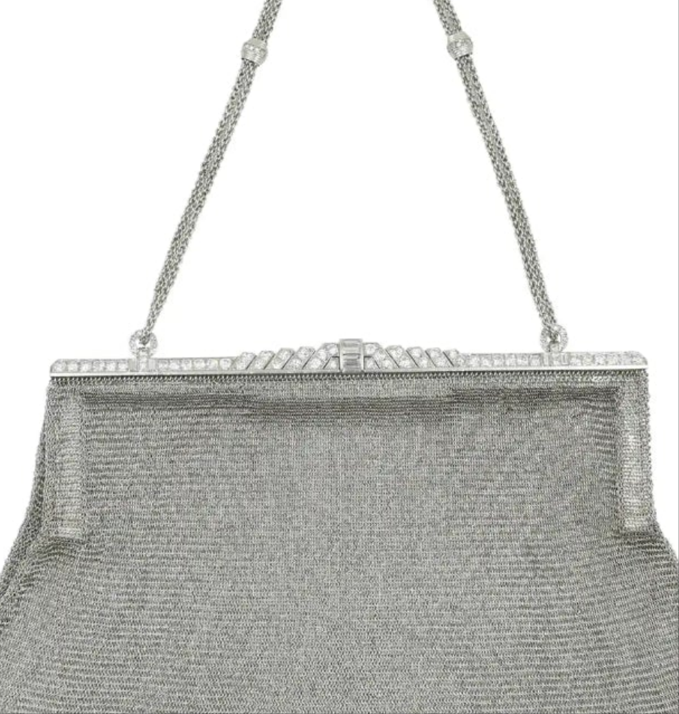 Platinum and Diamond Evening Purse 334 grams of platinum