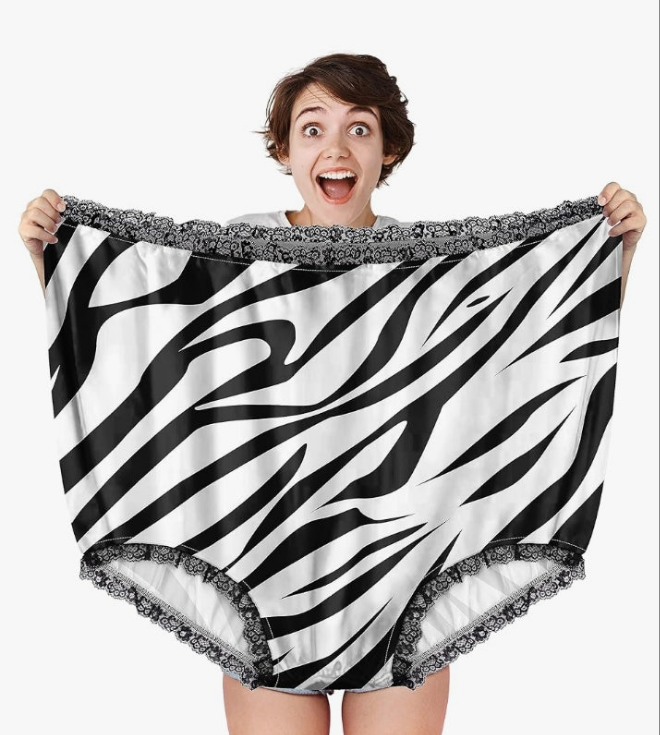Big Undies Gag Gift Funny Big Underwear Mama Undies Plus Size Granny Panties White Elephant Joke Gift for Women Men