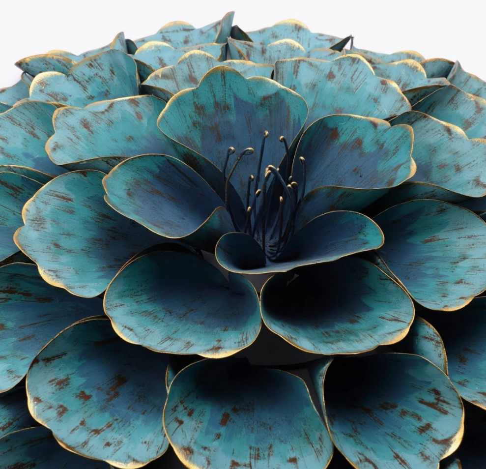 Handmade Traditional Plants & Flowers Wall Decor on Metal