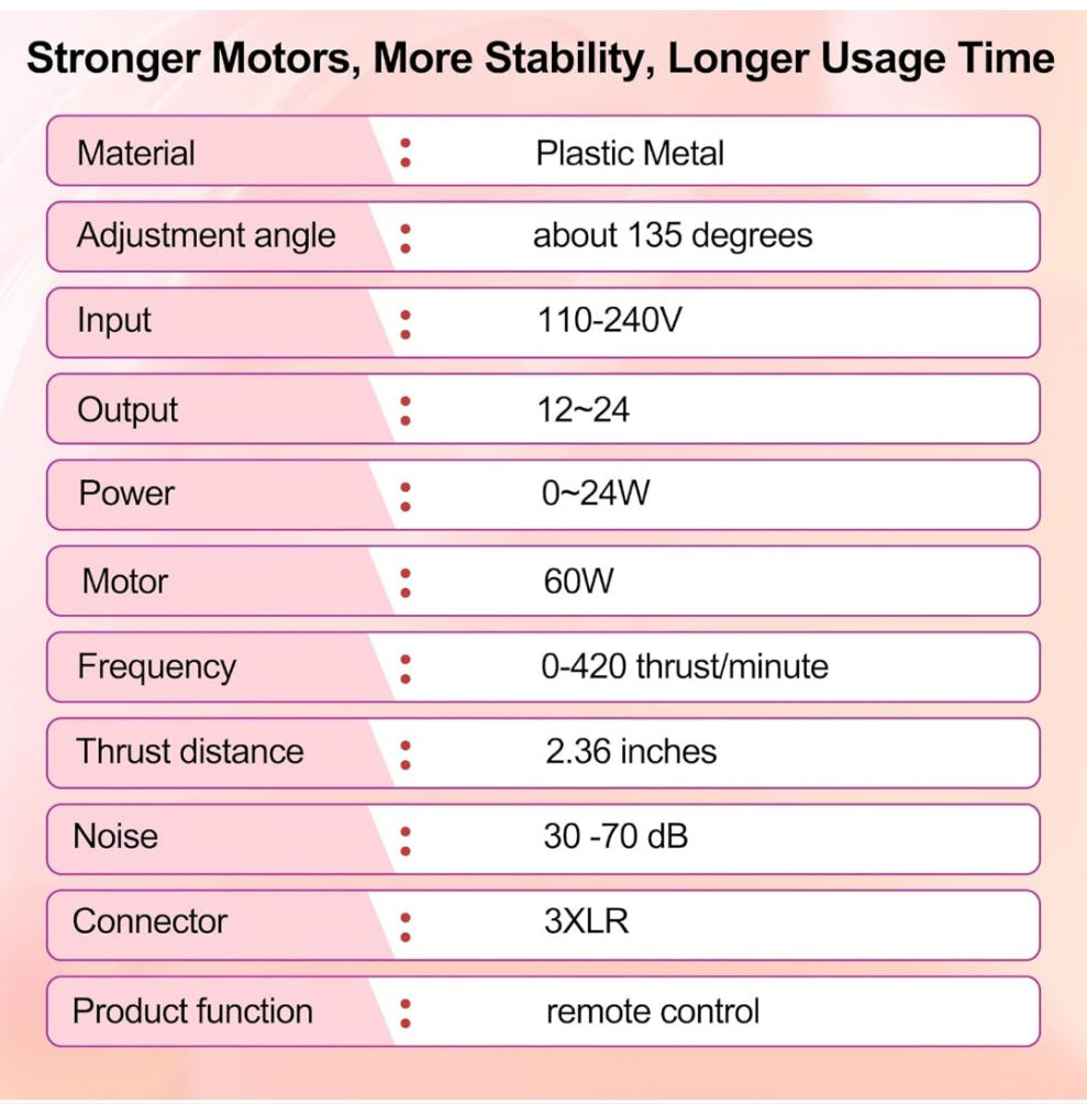 Sex Machine Dildo Machine for Women,Fuck Machine with Powerful Suction Cups,Thrusting Machine with 3Xlr Connector,Thrusting Machine with 8 Attachments Sex Toys