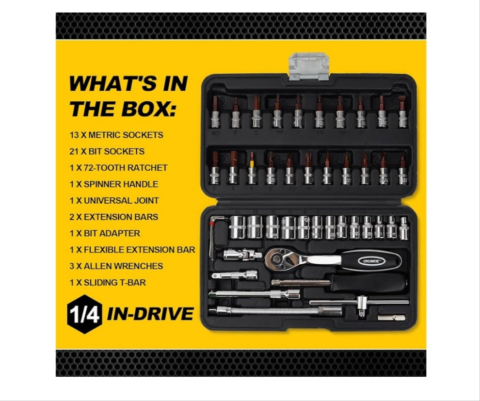 72 -tooth ratchet set