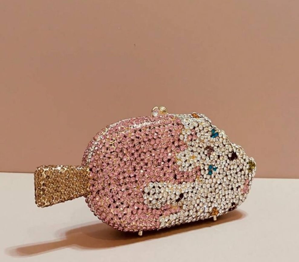 COCOMONEY Miss Icy Clutch Evening Bag