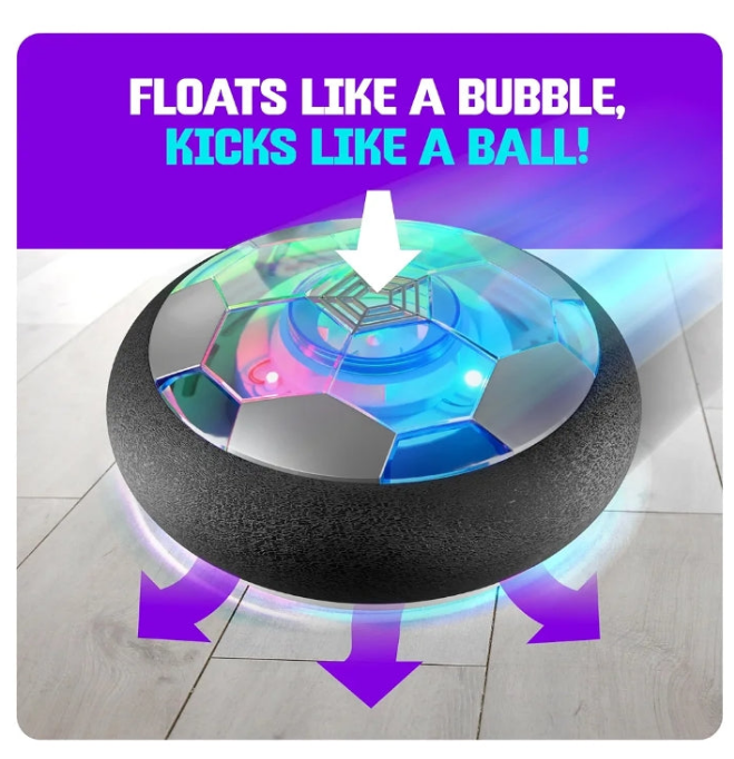 Hover Soccer Ball for Kids - Boy Birthday Gifts - Indoor Toy Games Gift for Boys Age 6, 7, 8, 9, 10, 11, 12 +Year Old - Light-Up Toys Game for Kid - 6+- Gifts for kids (Single)