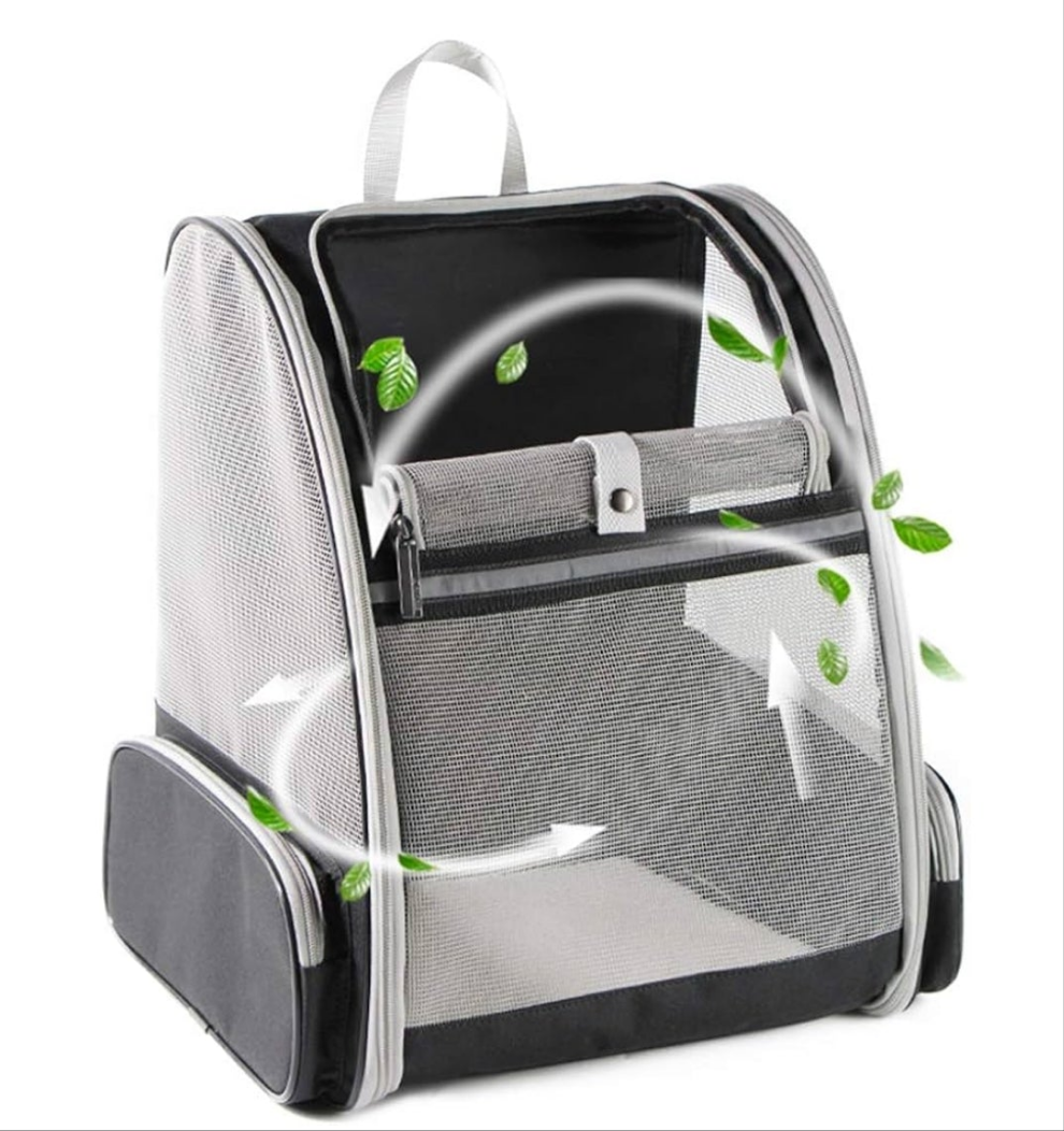Pet Backpack Carrier for Small Cats Dogs | Ventilated Design, Safety Straps, Buckle Support, Collapsible | Designed for Travel, Hiking & Outdoor Use