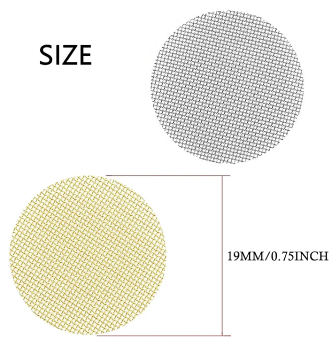 100pcs Pipe Screens, 3/4 Inch Pipe Filters, 50pcs Premium Stainless Steel Pipe Screens and 50pcs Brass Filters