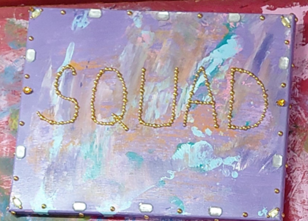 COCOMONEY ART Squad 1 OF 1 CUSTOM PIECE BY COCOMONEY painting on canvas acrylic