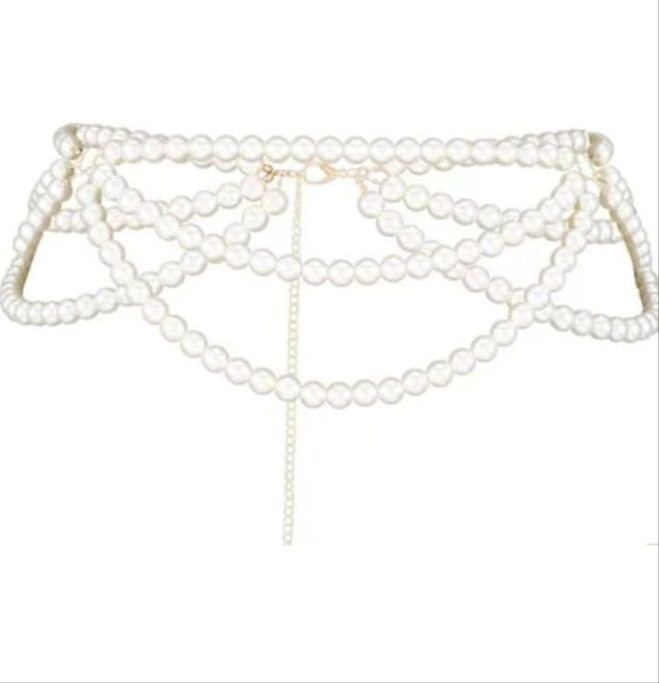 Pearl body chain