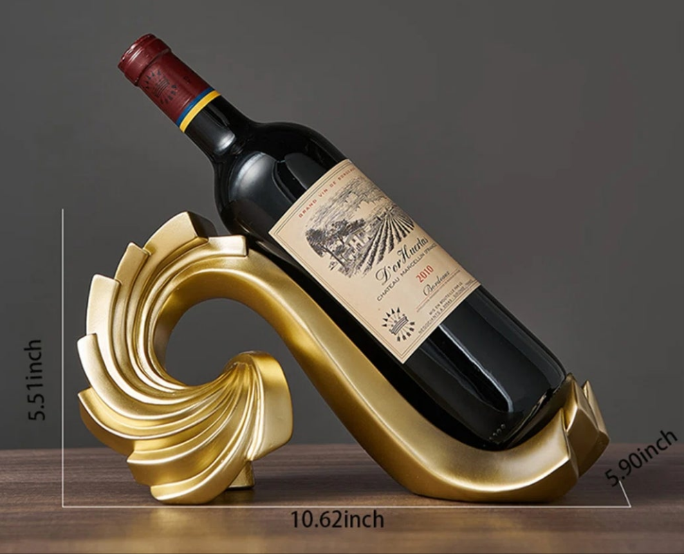 Tabletop Wine Bottle Rack Gold