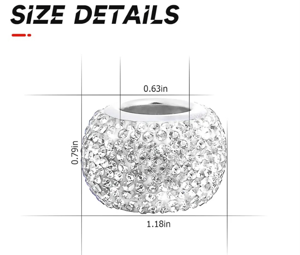 4 Pack Car Headrest Collars, Bling Car Head Rest Collars Rings Decor, Rhinestone Car Head Rest Collars, Diamond Interior Car Seat Accessory