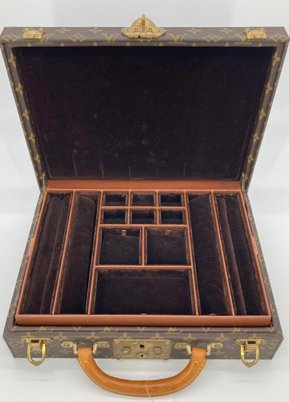 Vintage Louis Vuitton Monogram Jewelry Case c1970s