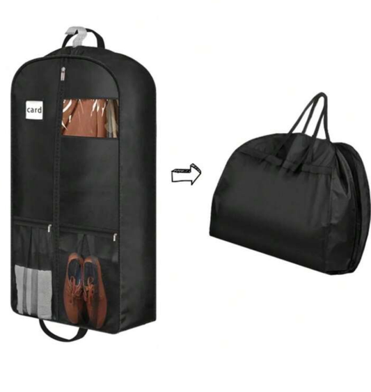 43" Heavy Duty Garment Bags For Travel 6.5" Gusseted Suit Bags For Closet Storage 2 Handles Hanging Clothes Bag With Pocket Men Suit Cover For Shirts, Coats, Dresses, Suit Holder, 1 Pack,Women Valentine Gift Birthday Boyfriend Girlfriend