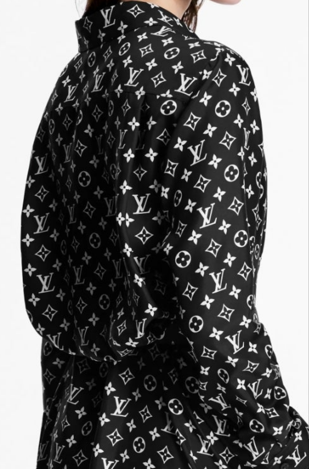 Louis Vuitton
Monogram Silk Shirt Dress