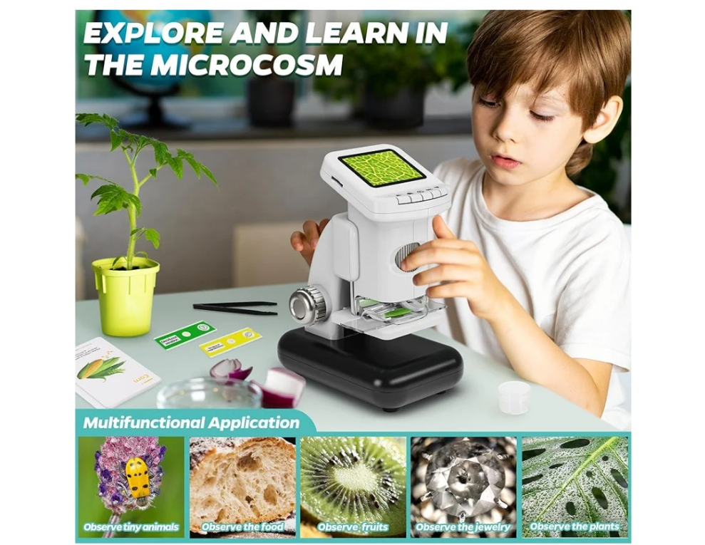 Microscope for Kids, handheld microscope choose from 3 options below ages 5 and up explore nature in depth see things closer than usual