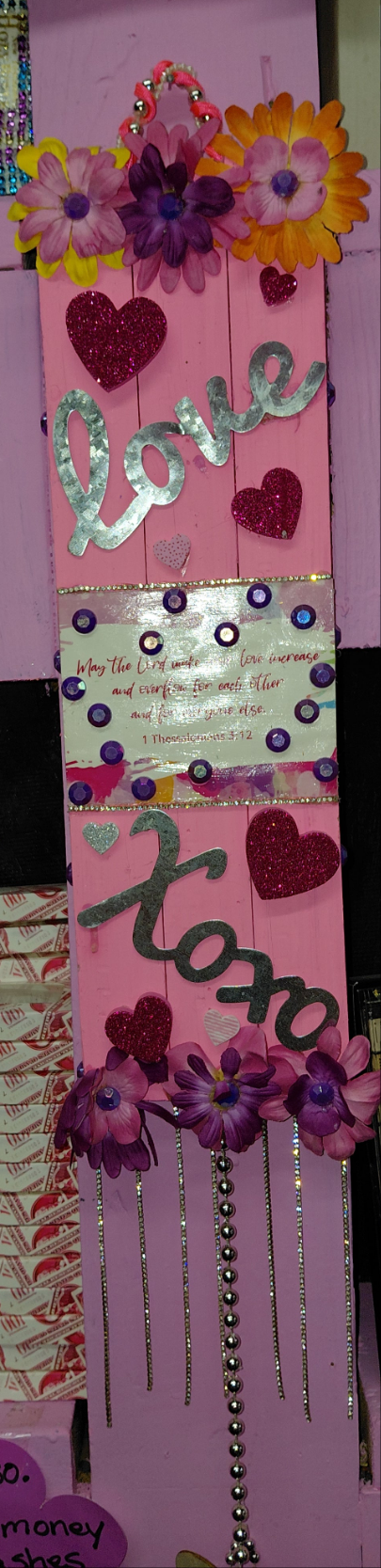 COCOMONEY ART Love And scripture 1 OF 1 CUSTOM PIECE BY COCOMONEY