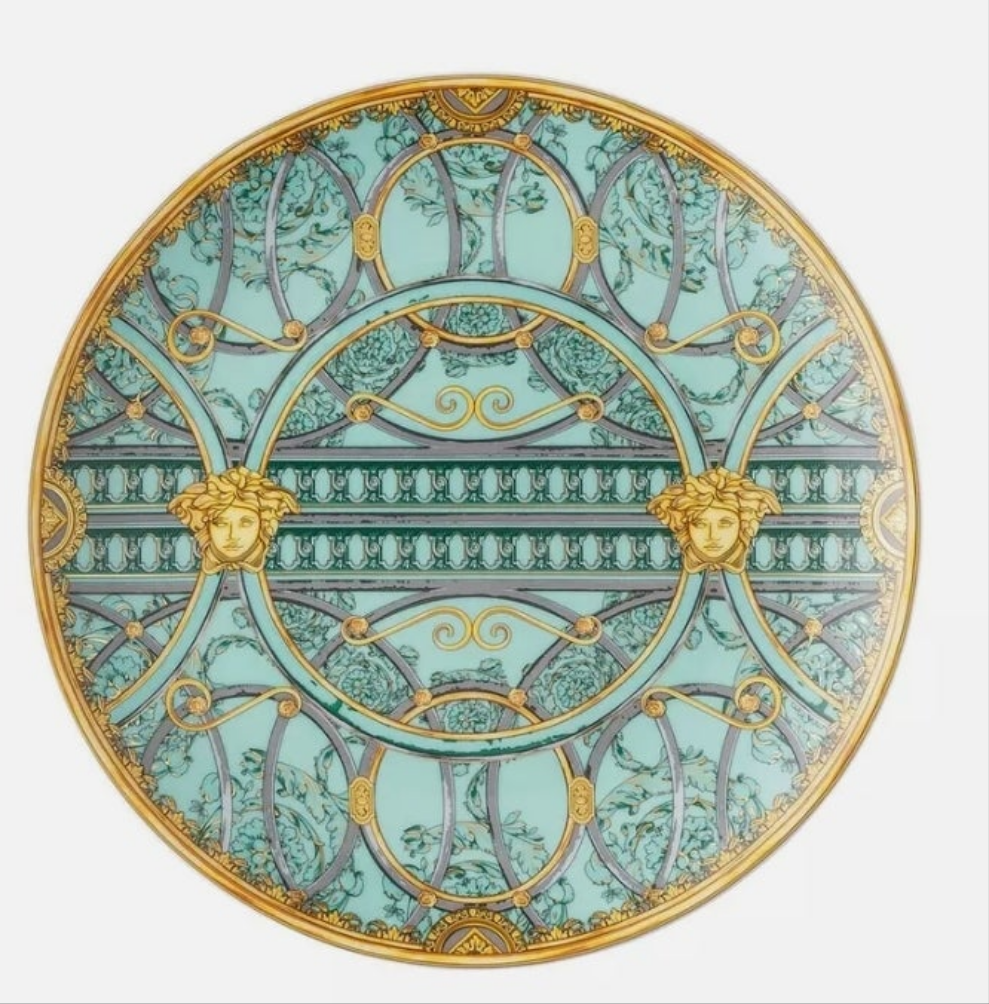 Versace Rosenthal - La Scala del Palazzo Verde - set of 6 flat plates ø cm 21