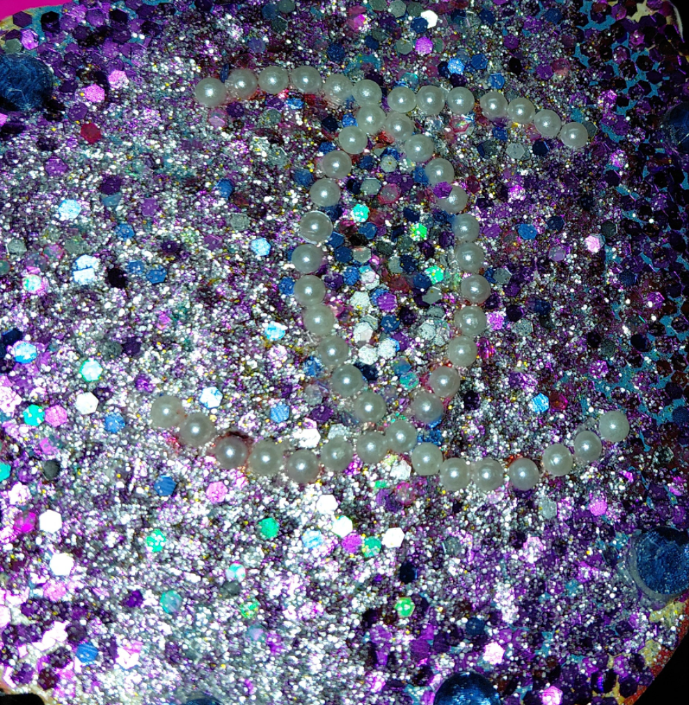 COCOMONEY ART CC BLING 1 OF 1 CUSTOM PIECE BY COCOMONEY painting on wood