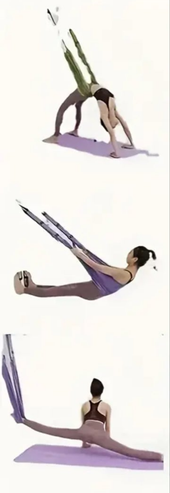 Yoga rope not elastic hanging door yoga stretch belt, opens your shoulders and back home workout for your door Polyester