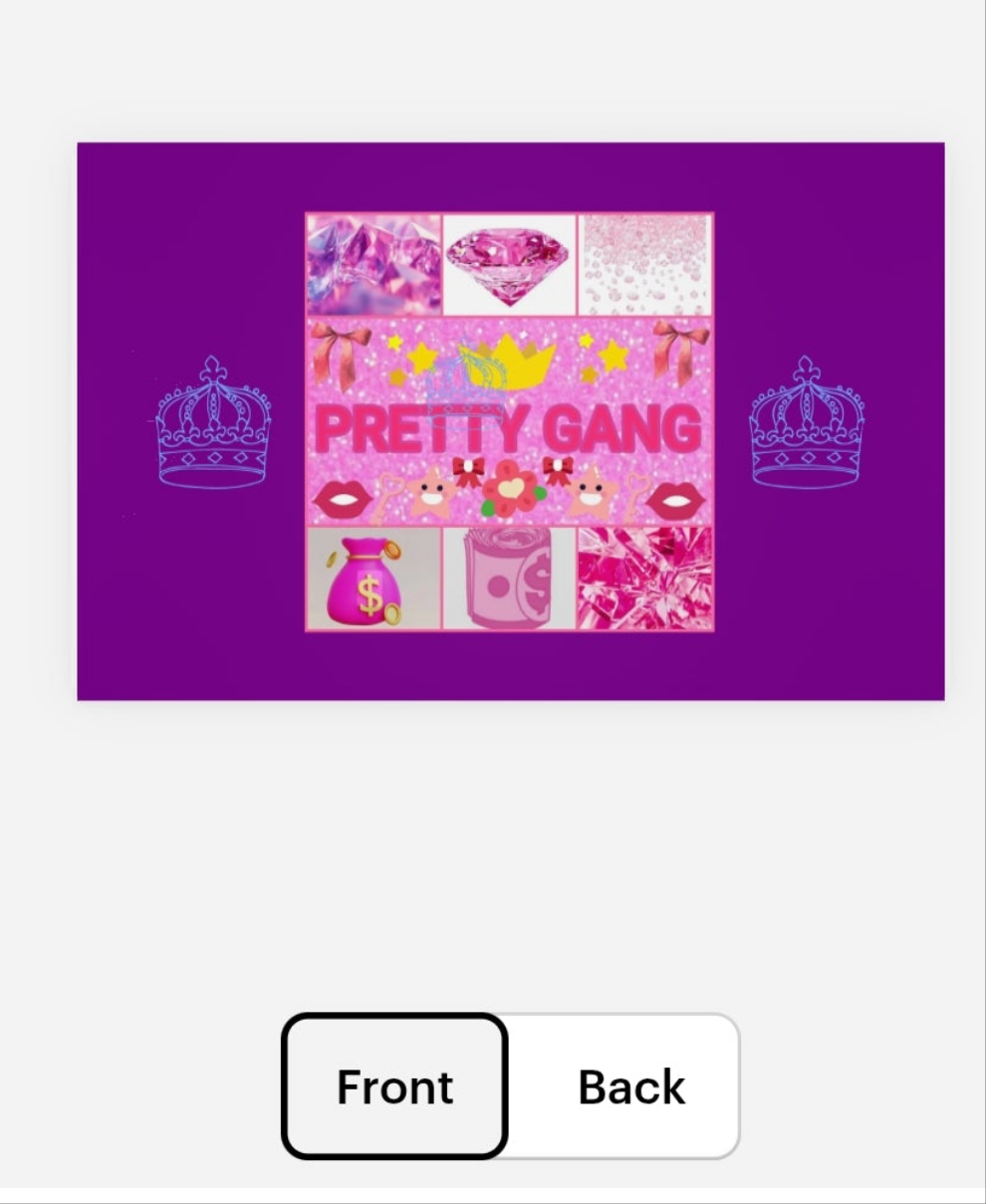 Pretty Gang merch by Cocomoney choose number beside product you want