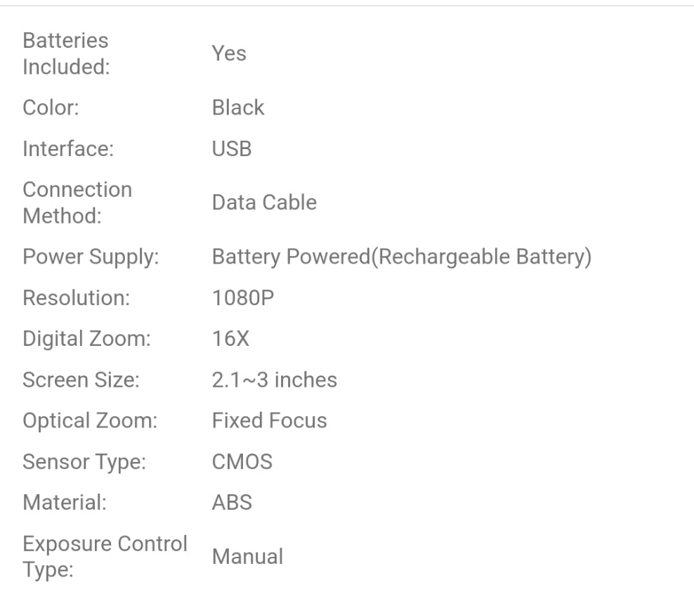 Nicamery Video Blogging Camera Recorder FHD 1080P 24.0MP 3.0 Inch 270 Degree Rotatable Screen 16X Digital Zoom Camcorder With Microphone, Remote Control And 2 Batteries