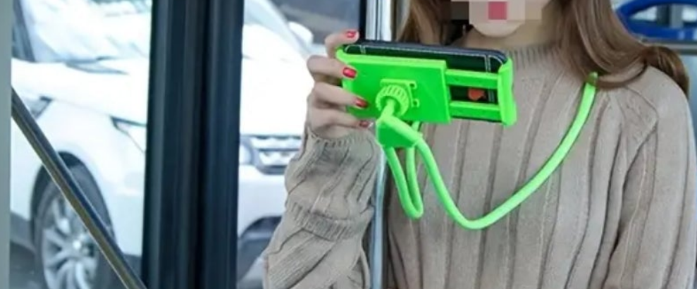 Phone holder 1 piece General New Multifunctional Creative Mobile Live Streaming Neck Stand Desktop Neck Hanging Cantilever Phone Stand material ABS