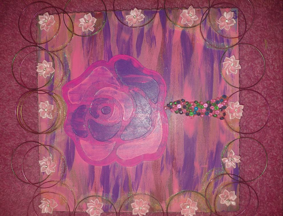 COCOMONEY ART FLOWER POWER 12×12 Custom 1 of 1 painting