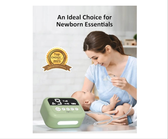 Hospital Grade Nasal Aspirator for Baby, Nose Sucker with 9 Levels Suction, Night Light and Nursery Rhyme Soothing, Electric Nose Suction for Baby with Food-Grade Silicone Tips,