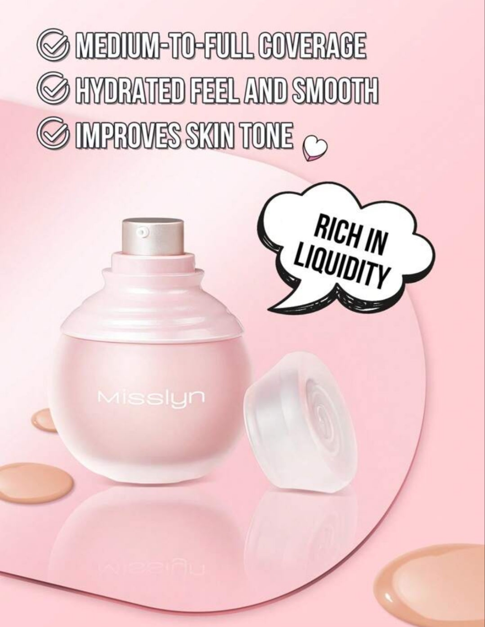 Skin Glow Foundation, Long Lasting Breathable Matte Foundation-Fair Matte Sweatproof Foundation Oil Control Full Coverage Poreless Concealer Waterproof Flawless Non-Fading Weightless Liquid Foundation, Y2K Makeup Party Beach Travel Holiday Camping Outdoor