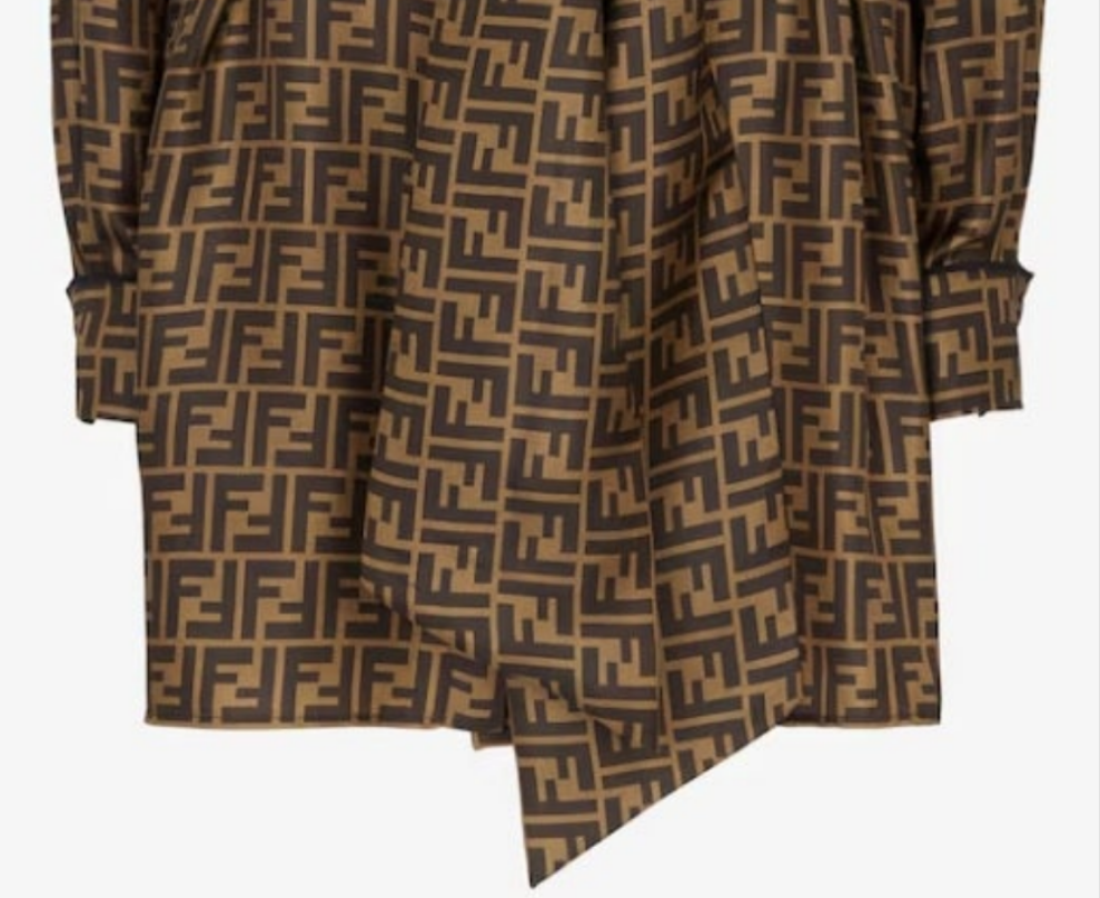 Fendi Brown twill dress