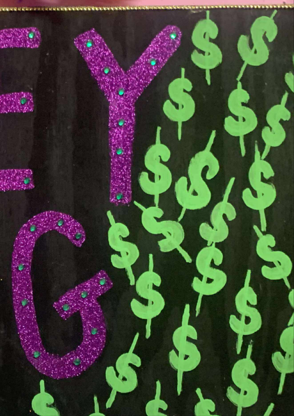 COCOMONEY ART MONEY GANG WOOD 1 OF 1 CUSTOM PIECE BY COCOMONEY