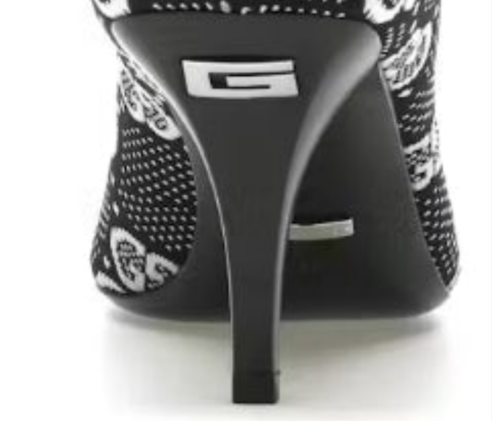 Gucci GG 75mm Ankle Boots Black/White fabric