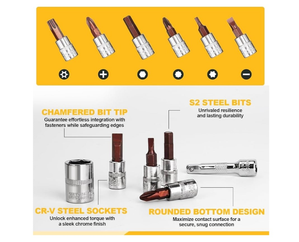 72 -tooth ratchet set