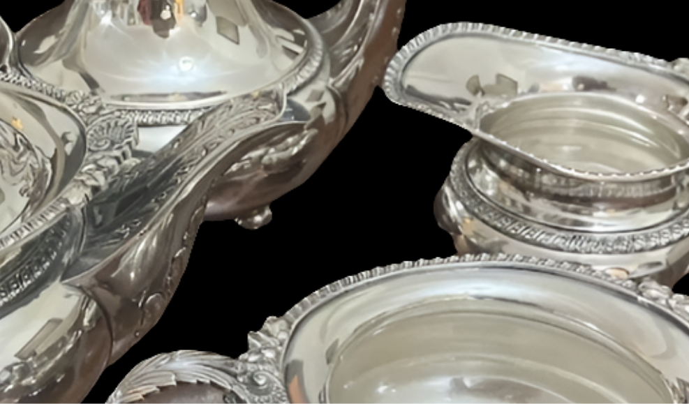 Important English Sterlilng Silver tea and coffee set by Mappin & Webb
