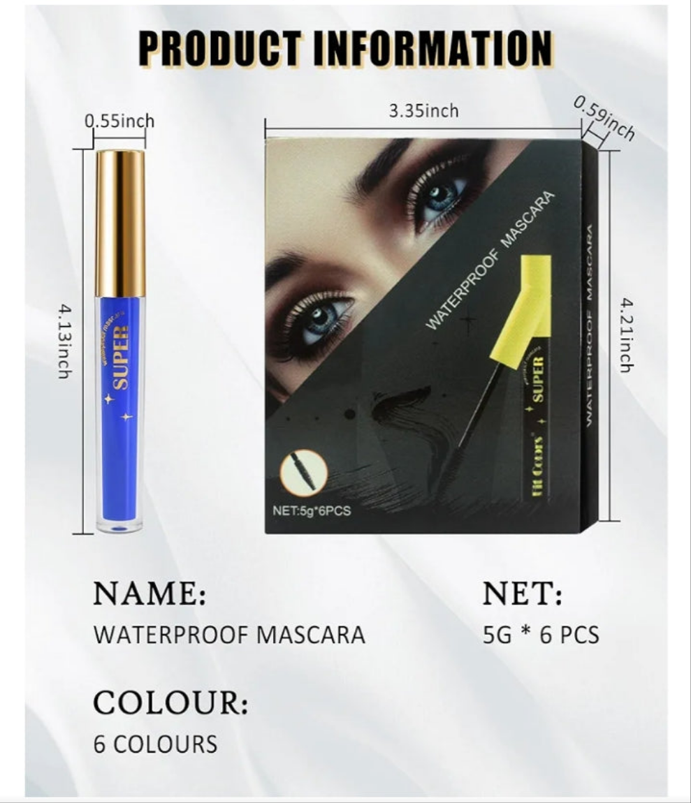 5 colors Mascara set