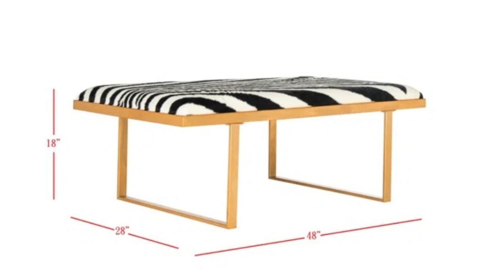 Zebra striped table or seating
