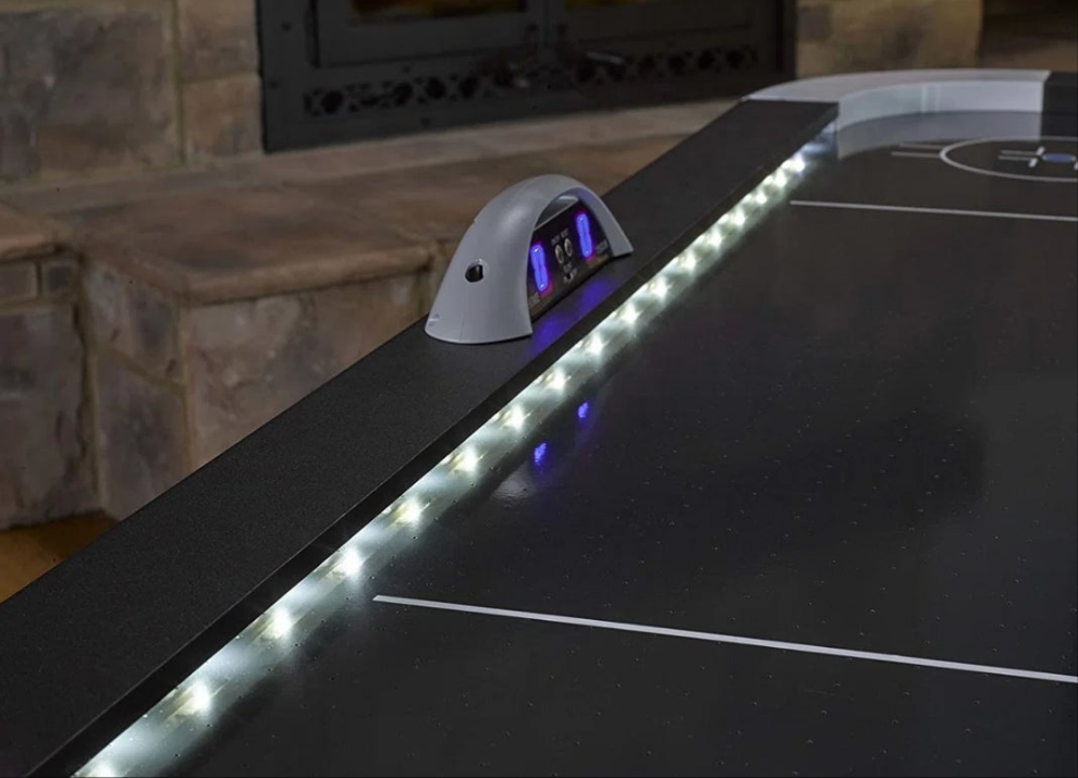 Air Hockey Table with Digital Scoreboard and Lights