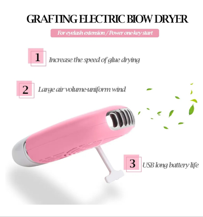 267 PCS Eyelash Extension Supplies Lash Extension Kit USB Air Conditioning Blower,Silicone Pad,Under Eye Gel Pads,Mini Makeup Mirror,Tapes,Tweezers,Glue Rings,Eyelash Brushes,Mini Applicator